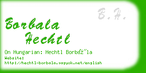 borbala hechtl business card